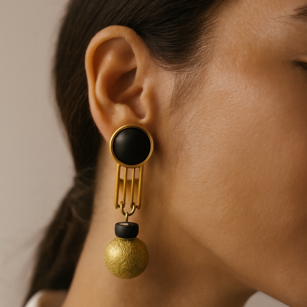 Gold Earrings by